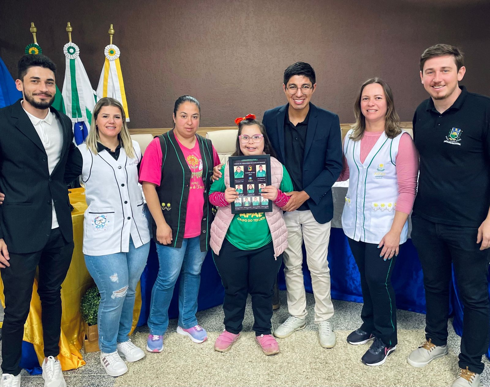 Entrega dos certificados do Vereador Mirim e Parlamento PCD