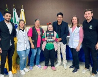 Entrega dos certificados do Vereador Mirim e Parlamento PCD