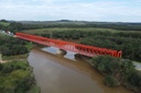 Ponte de Ferro entre Campo do Tenente e Lapa esta interditada Ponte de Ferro entre Campo do Tenente e Lapa esta interditada